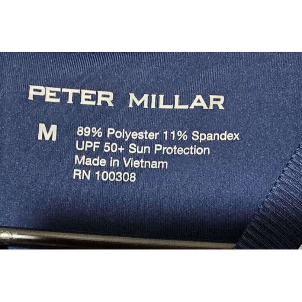 Peter Millar Womens Golf Birdie Sweatshirt M Purple Floral UPF Activewear Sport - Picture 3 of 14